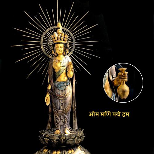 TÔN TƯỢNG QUAN ÂM THẬP NHẤT DIỆN 80 CM