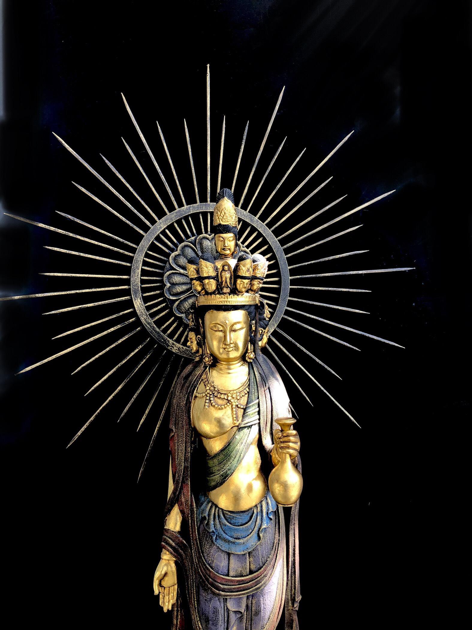 TÔN TƯỢNG QUAN ÂM THẬP NHẤT DIỆN 80 CM