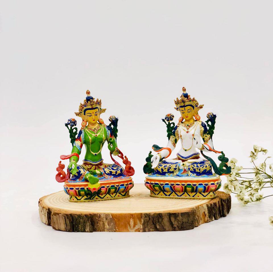 TÔN TƯỢNG ĐỒNG VẼ MÀU MINI 10CM