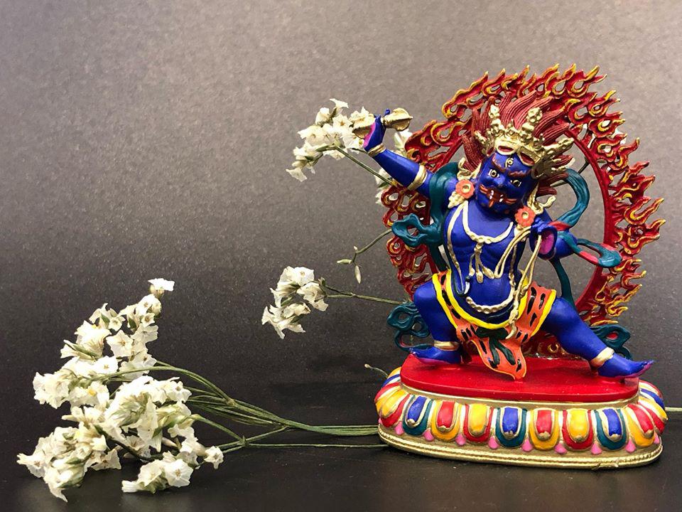 TÔN TƯỢNG ĐỒNG VẼ MÀU MINI 10CM