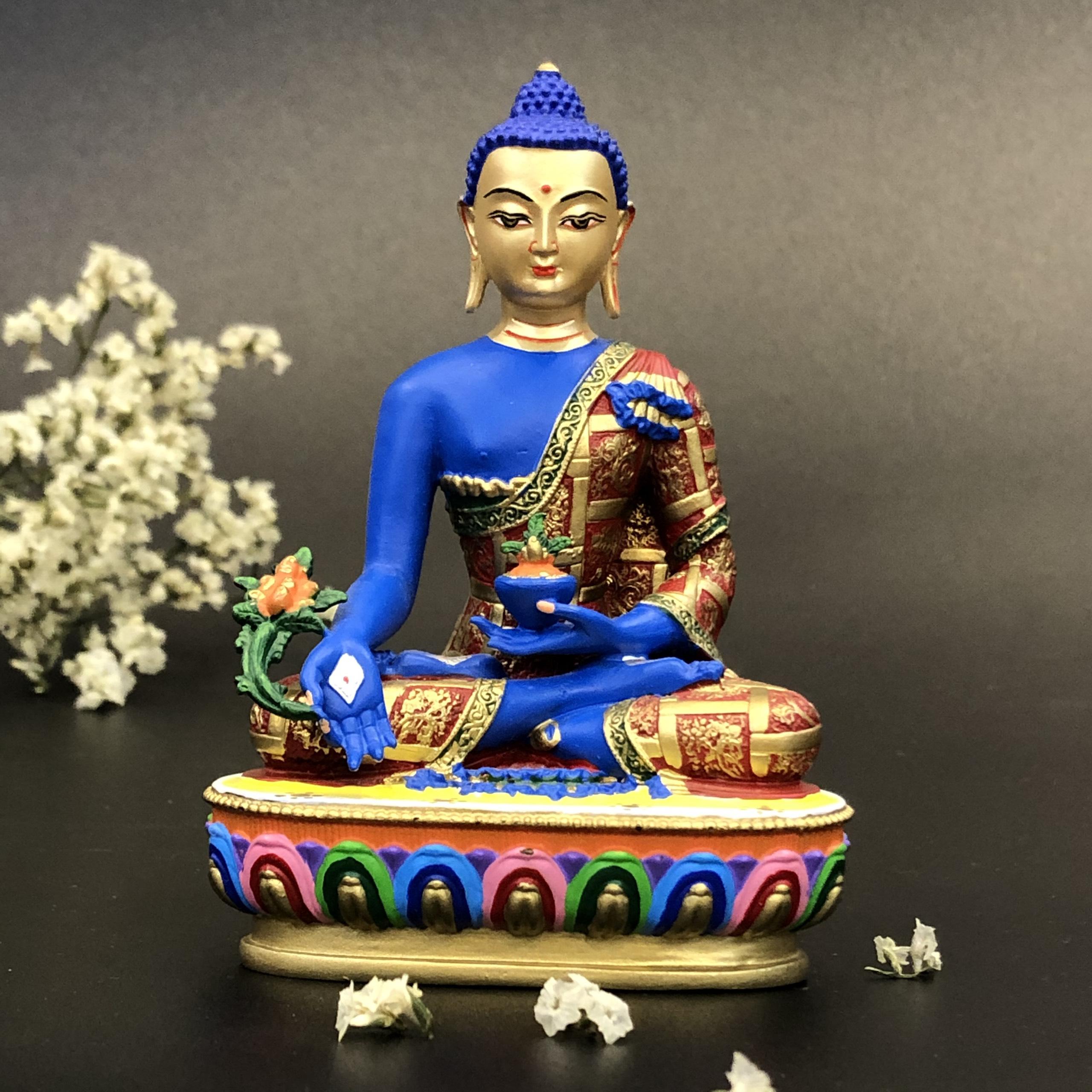 TÔN TƯỢNG ĐỒNG VẼ MÀU MINI 10CM