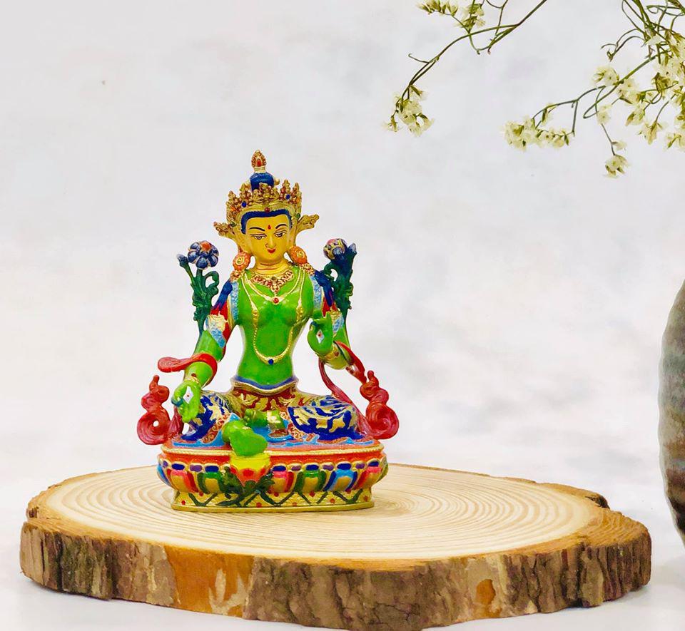 TÔN TƯỢNG ĐỒNG VẼ MÀU MINI 10CM