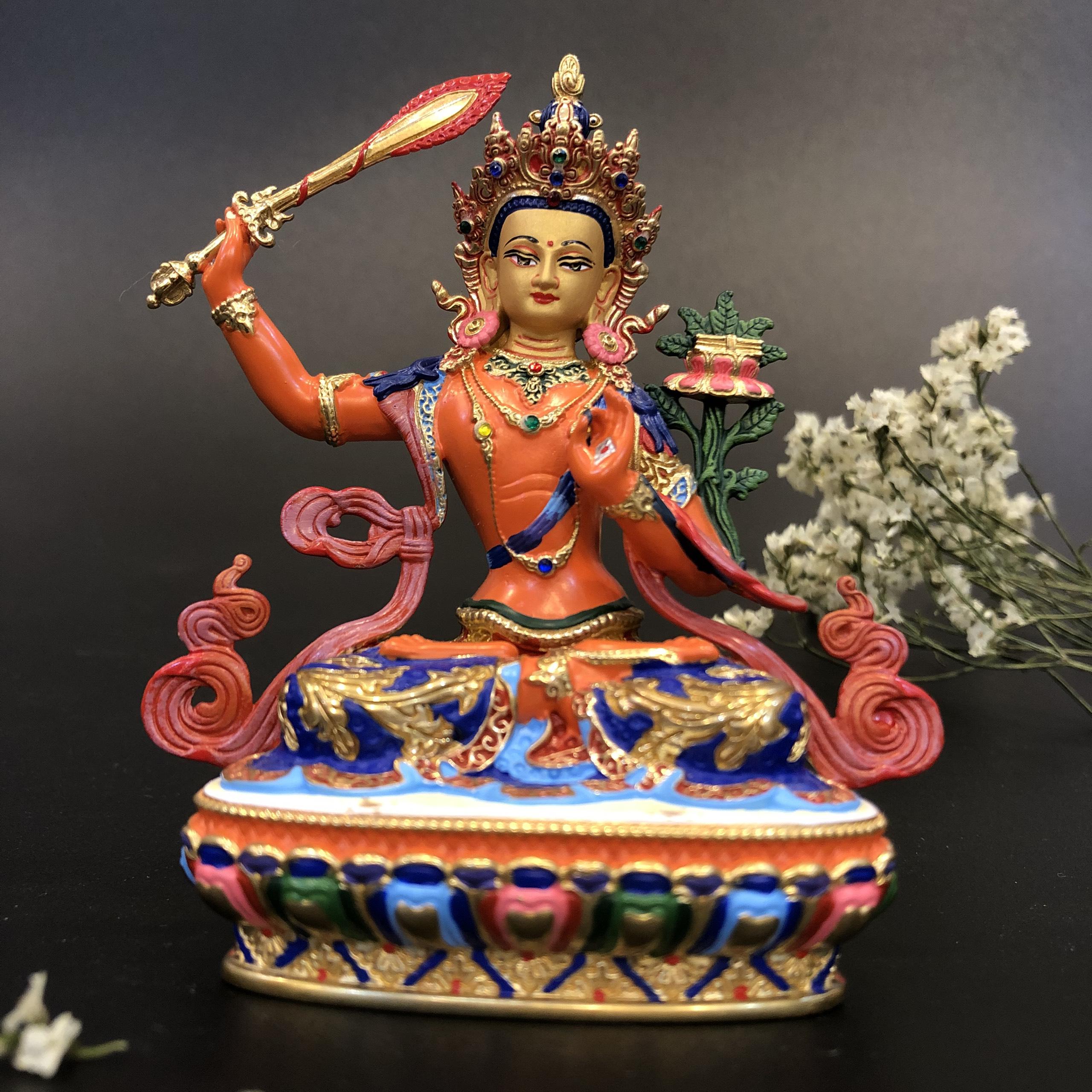TÔN TƯỢNG ĐỒNG VẼ MÀU MINI 10CM