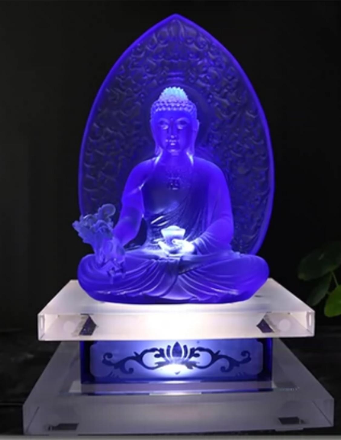 ĐẾ TƯỢNG LƯU LY 15CM KHÔNG ĐÈN
