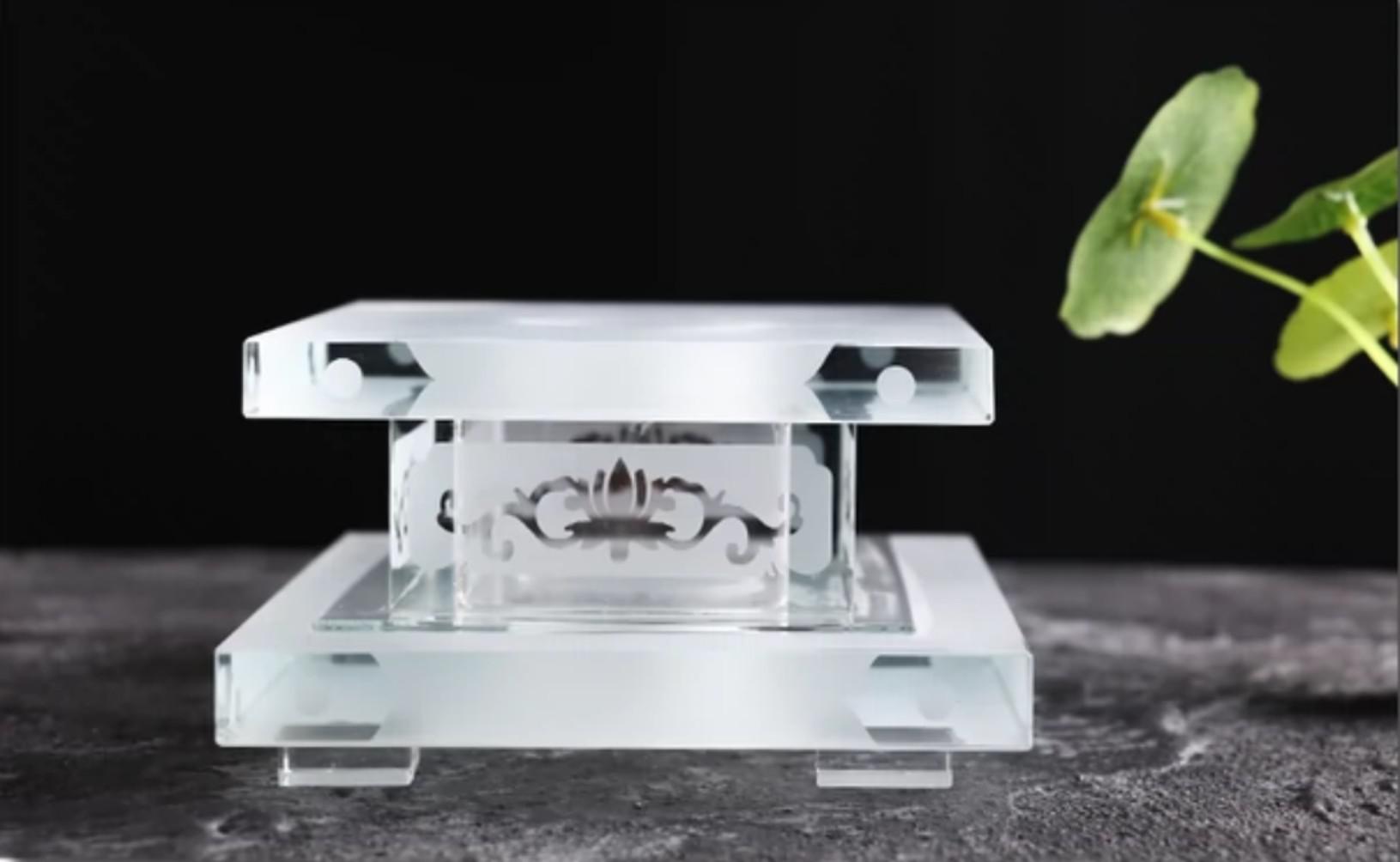 ĐẾ TƯỢNG LƯU LY 15CM KHÔNG ĐÈN