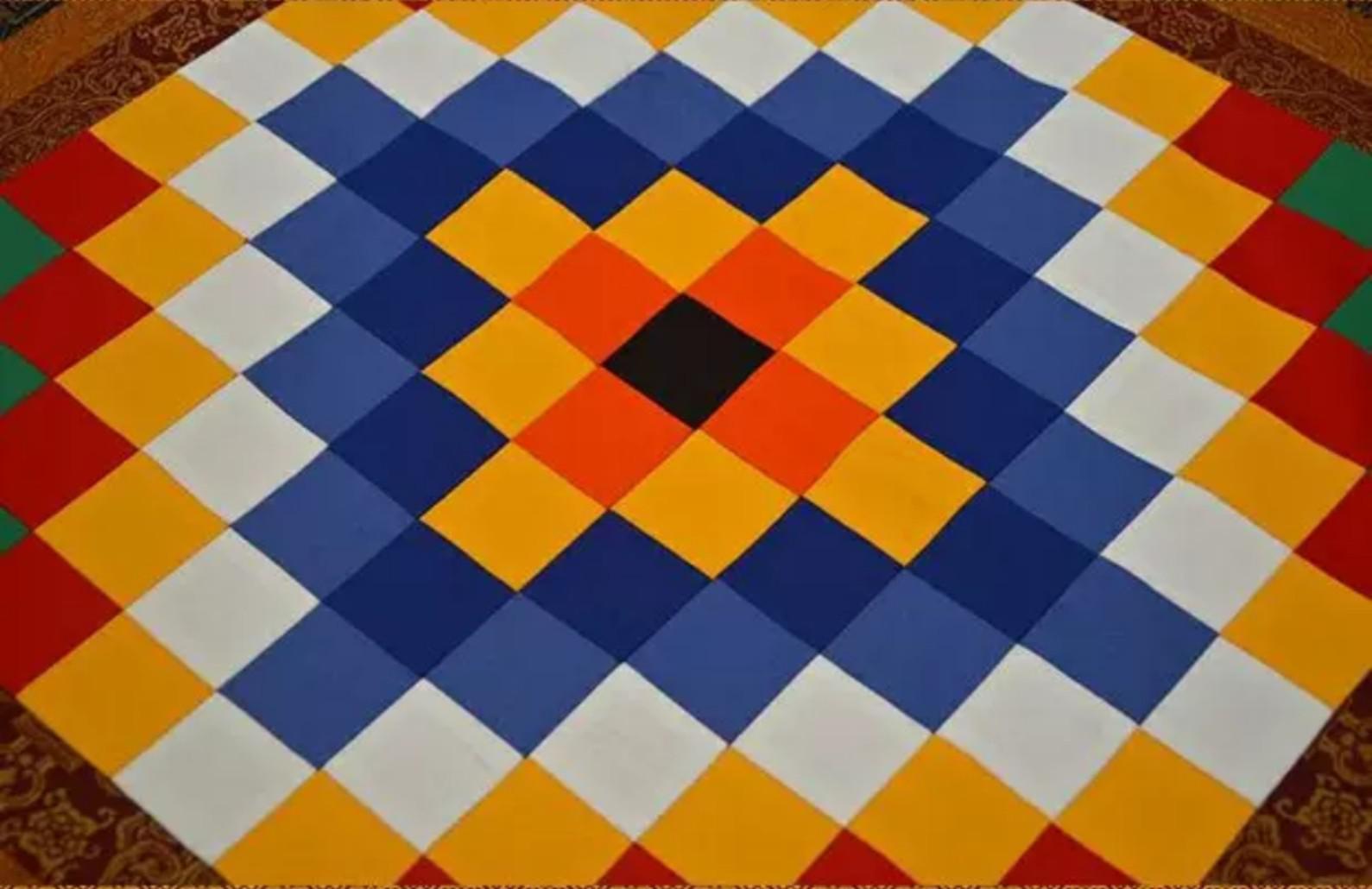 KHĂN TRẢI BÀN THỜ NGŨ SẮC ( 1mx1m / 70x70cm )