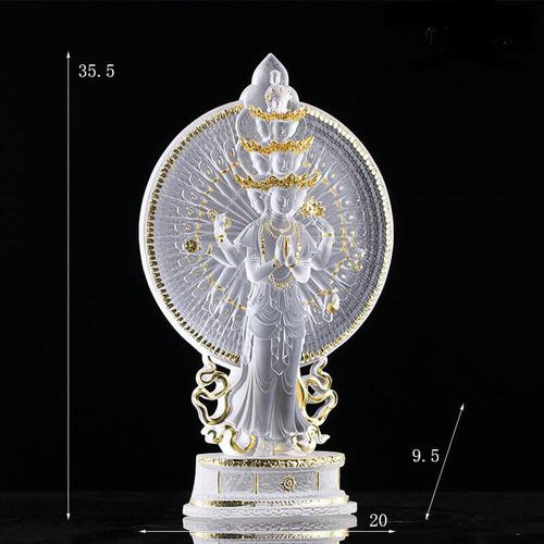 TÔN TƯỢNG THIÊN THỦ THIÊN NHÃN LƯU LY 35,5 CM