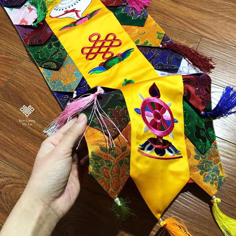 PHƯỚN GẤM LỤA BÁT CÁT TƯỜNG - 150cm x 25cm
