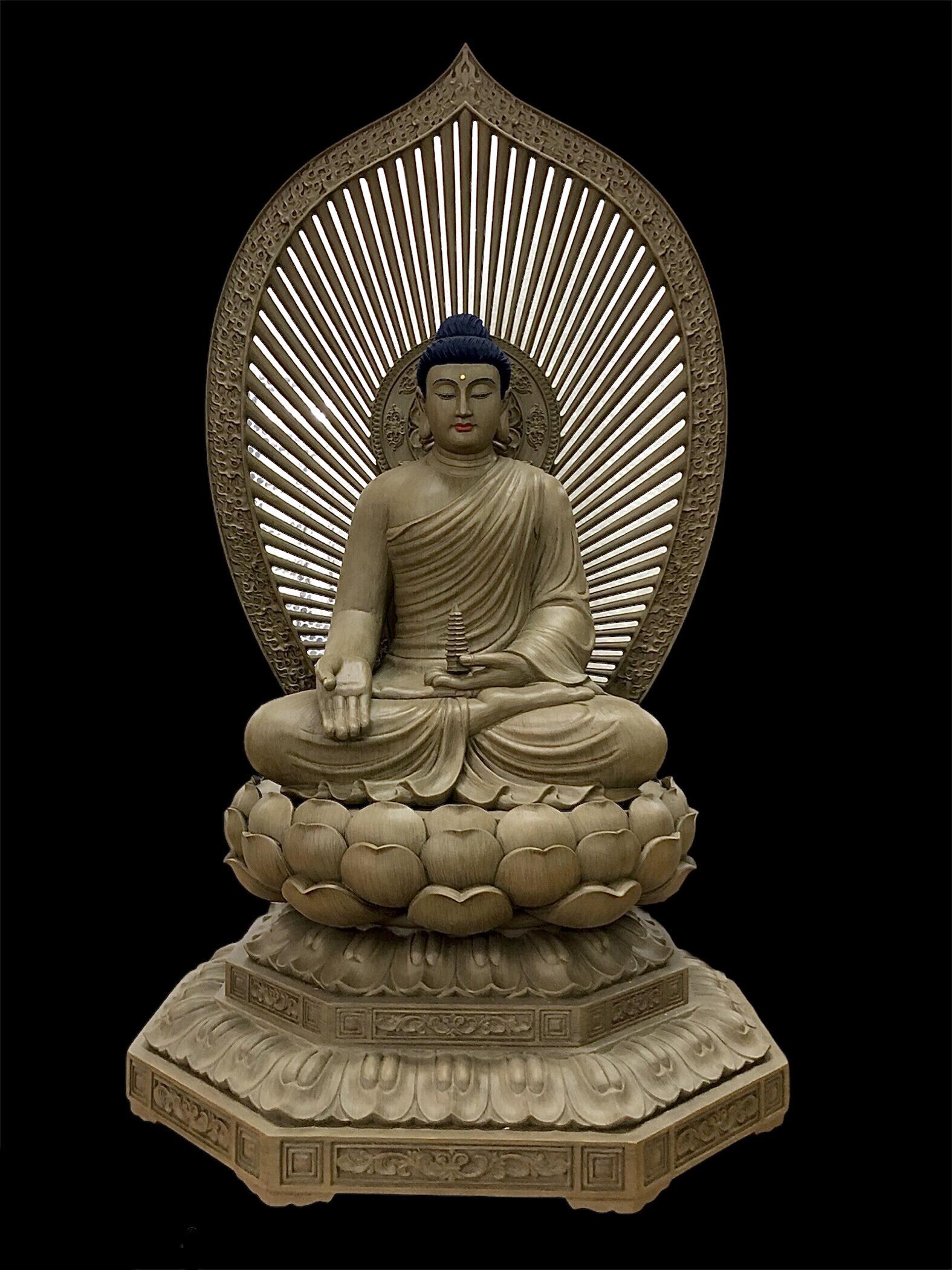 TAM THẾ PHẬT GỖ TRẦM DÓ HẢI NAM 108CM