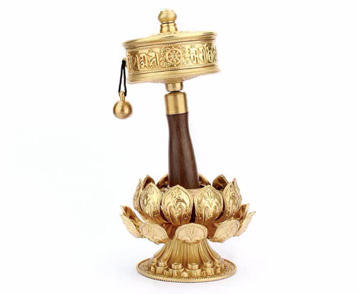 KINH LUÂN CẦM TAY ĐỒNG 17CM