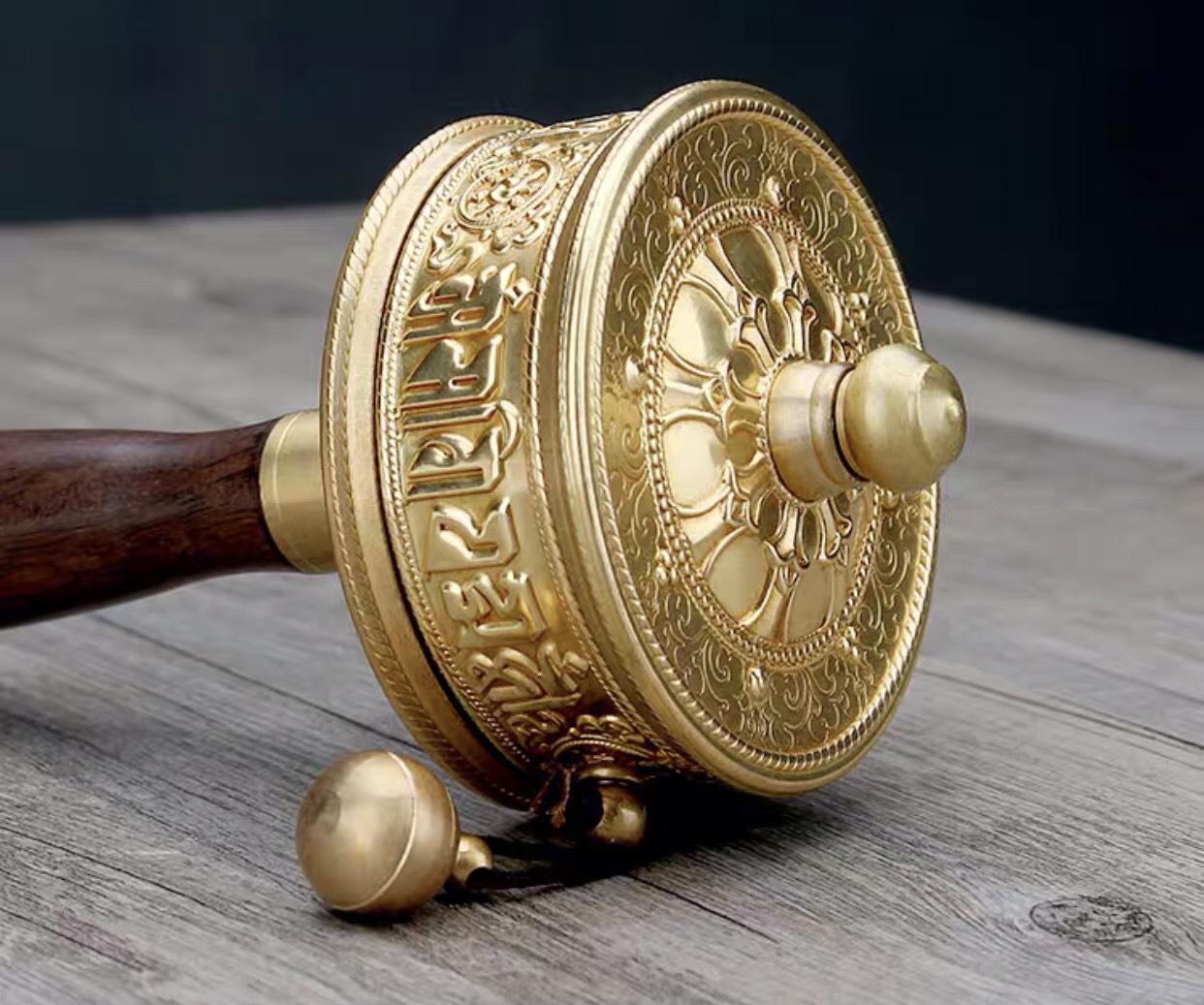 KINH LUÂN CẦM TAY ĐỒNG 17CM