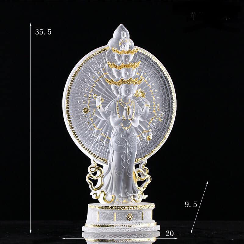 TÔN TƯỢNG THIÊN THỦ THIÊN NHÃN LƯU LY 49CM