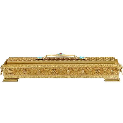LƯ ĐỒNG DÀI MẠ VÀNG 32x5,8CM