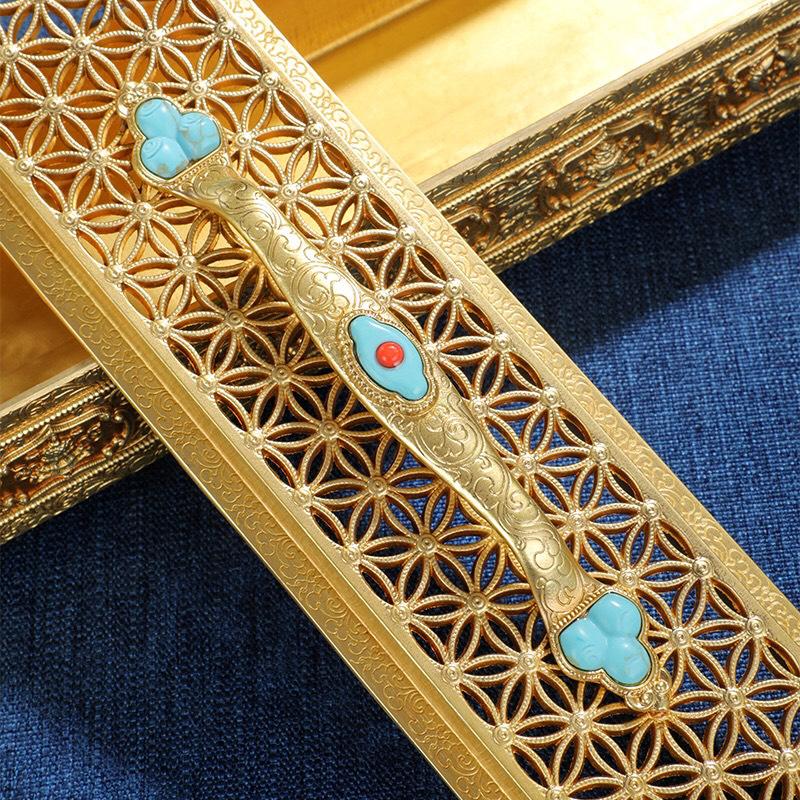 LƯ ĐỒNG DÀI MẠ VÀNG 32x5,8CM