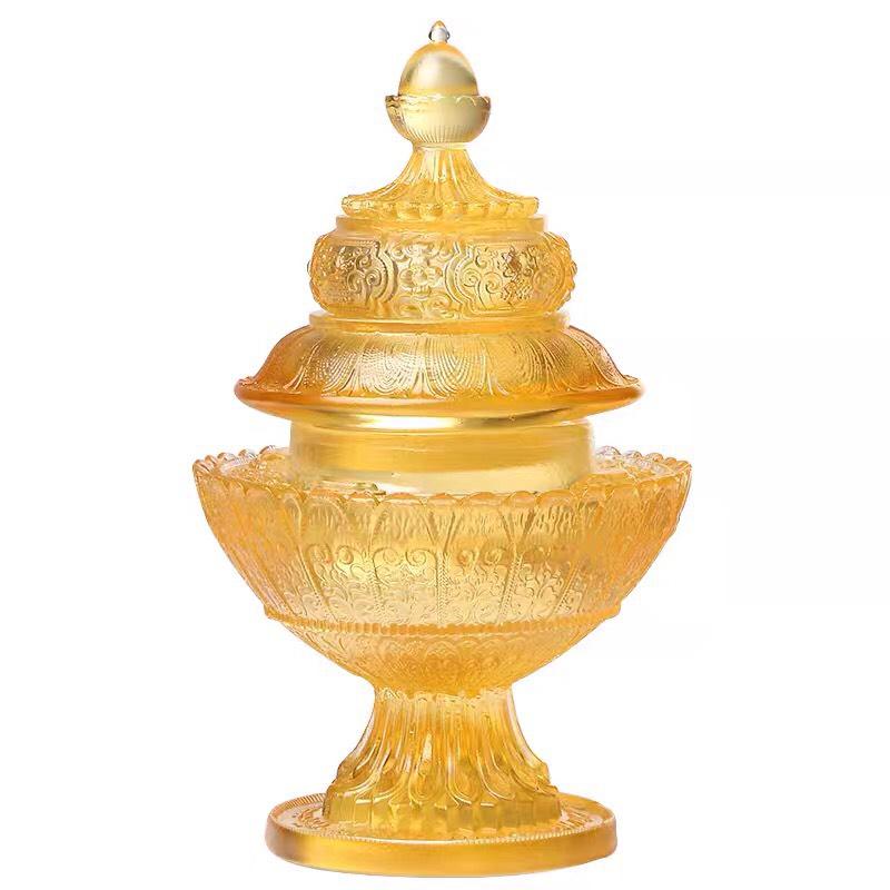 THÁP XÁ LỢI LƯU LY 17X7CM