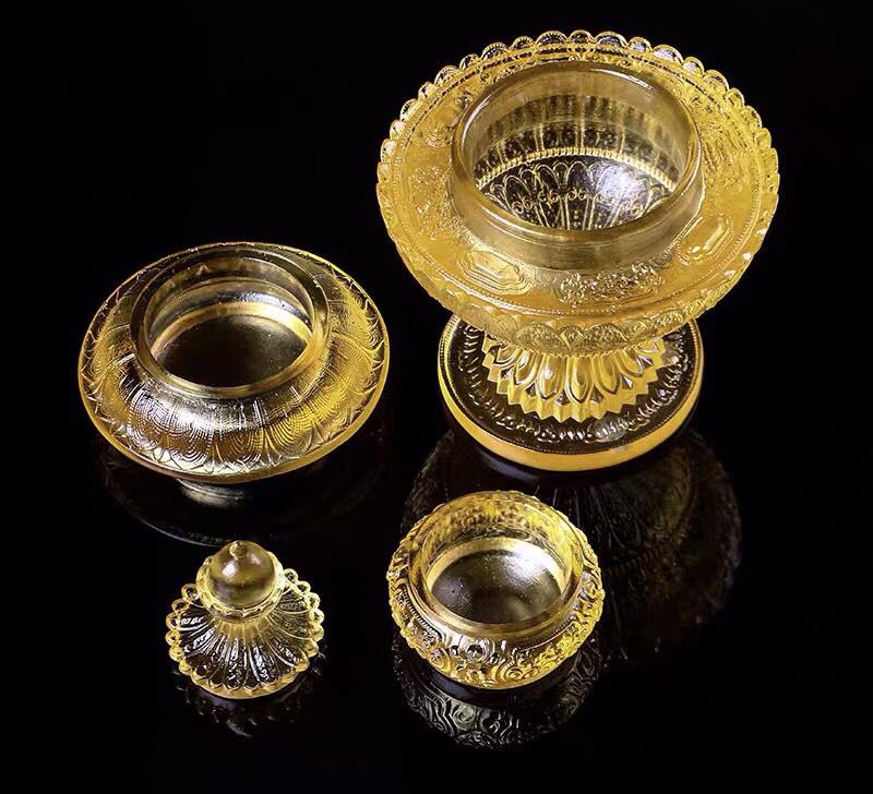 THÁP XÁ LỢI LƯU LY 17X7CM
