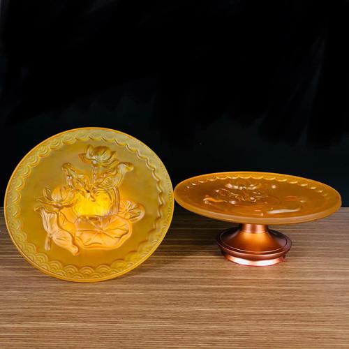 DĨA LƯU LY HOA SEN