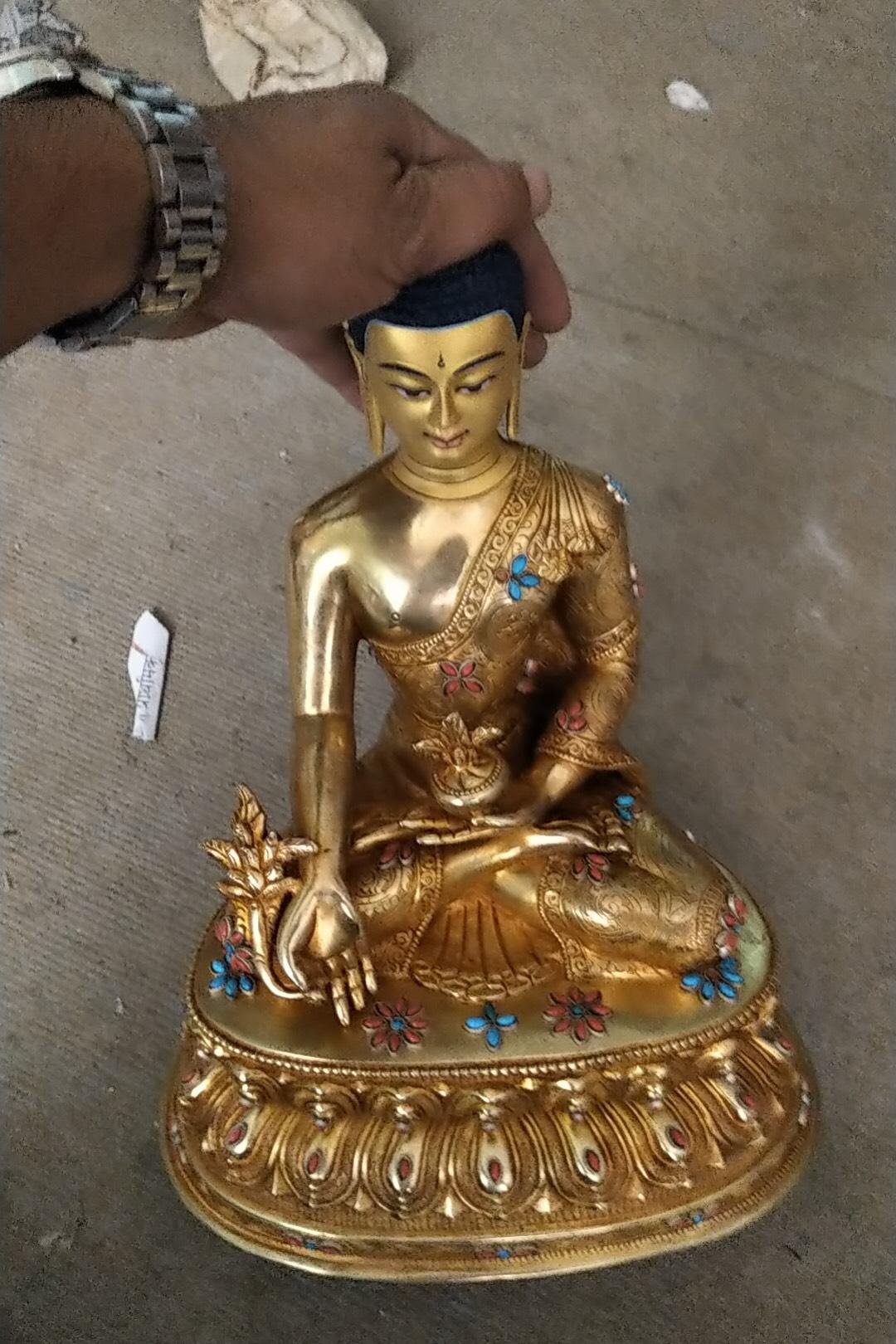 TÔN TƯỢNG ĐỨC PHẬT DƯỢC SƯ NEPAL 33CM