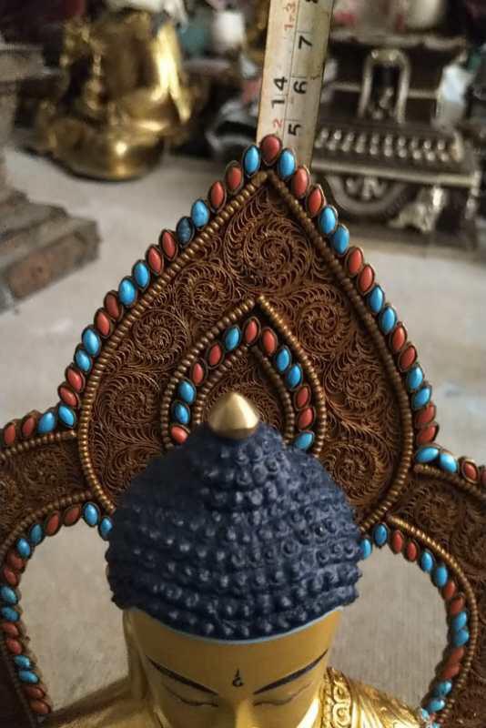 TÔN TƯỢNG ĐỨC PHẬT DƯỢC SƯ NEPAL 33CM