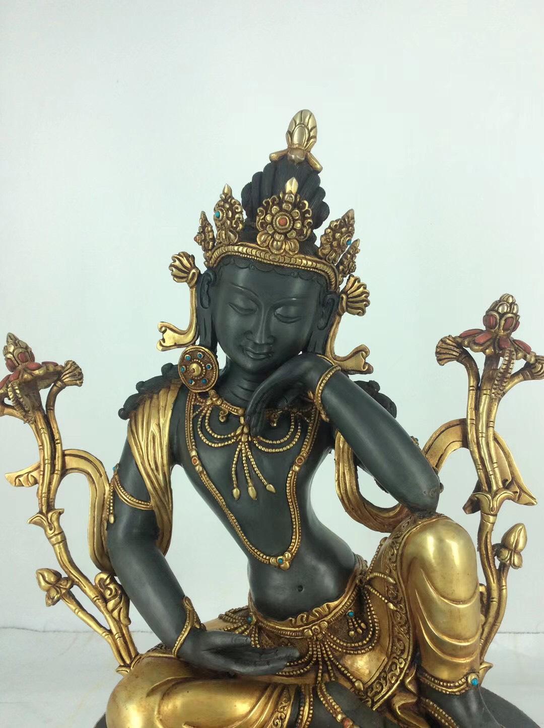 TÔN TƯỢNG TARA XANH 44CM