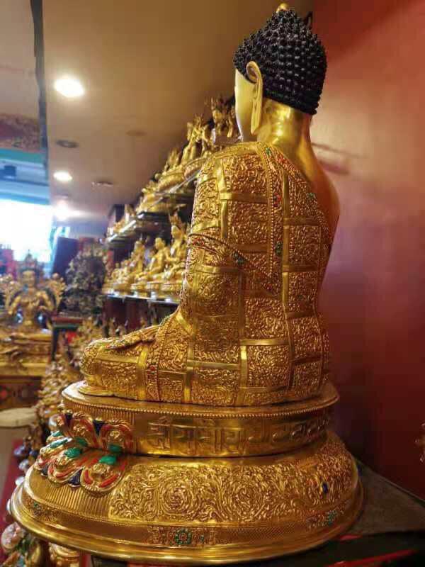 TÔN TƯỢNG THÍCH CA MÂU NI NEPAL CAO CẤP 68CM