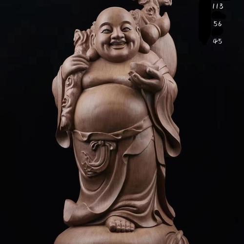 TÔN TƯỢNG PHẬT DI LẶC 113CMX56CMX45CM