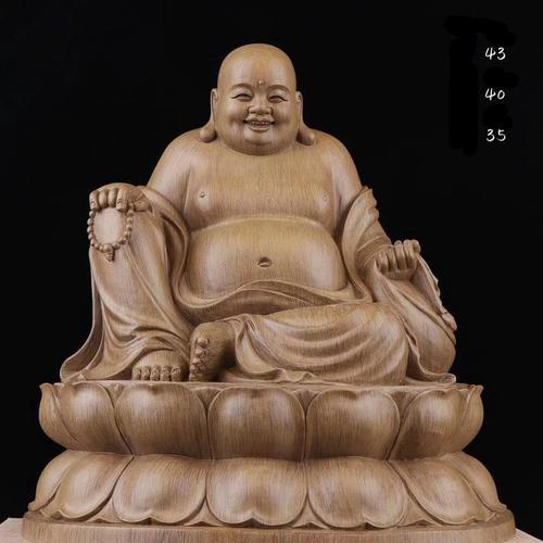 TÔN TƯỢNG PHẬT DI LẶC 43CMX40CMX35CM
