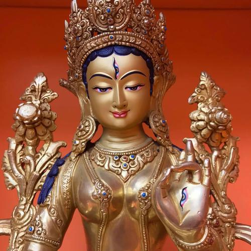 TÔN TƯỢNG ĐỨC TARA TRẮNG _ BẠCH ĐỘ MẪU 33CM