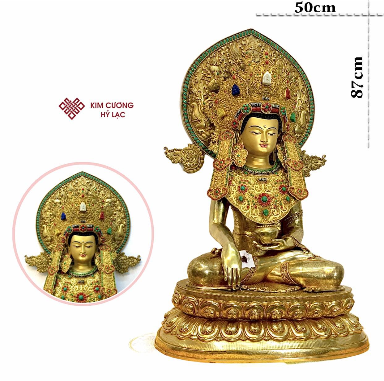 TÔN TƯỢNG THÍCH CA JOWO RINPOCHE NEPAL 87CM