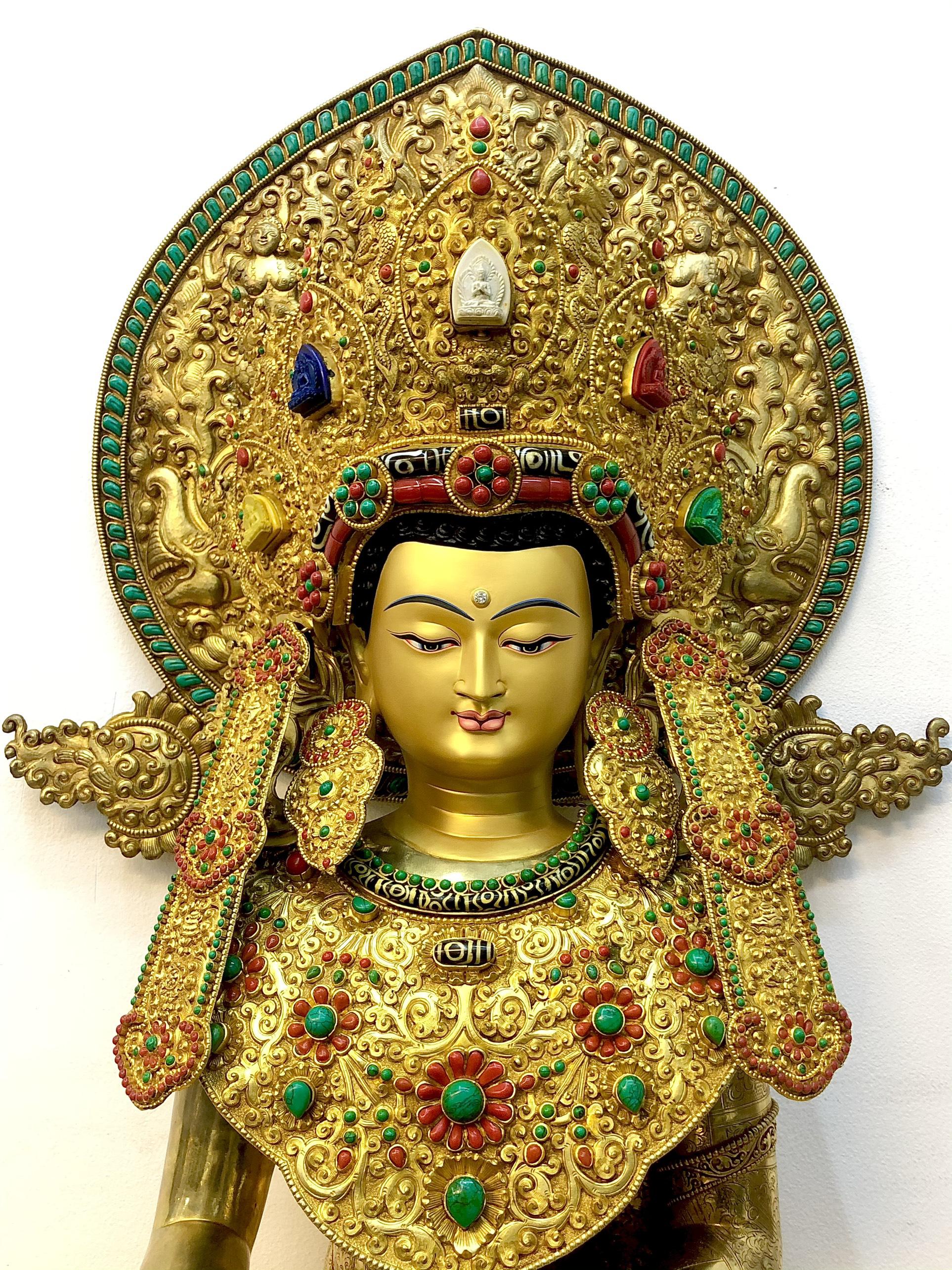 TÔN TƯỢNG THÍCH CA JOWO RINPOCHE NEPAL 87CM