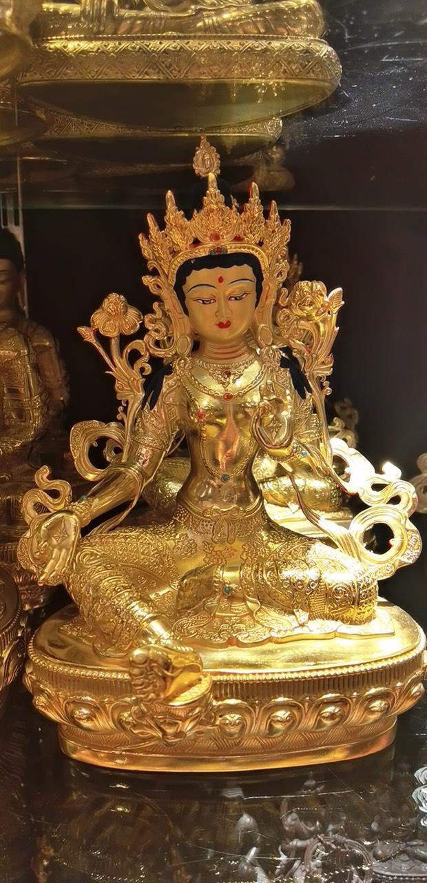 TÔN TƯỢNG TARA XANH 23CM