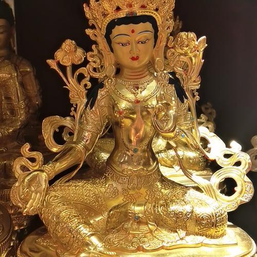 TÔN TƯỢNG TARA XANH 23CM