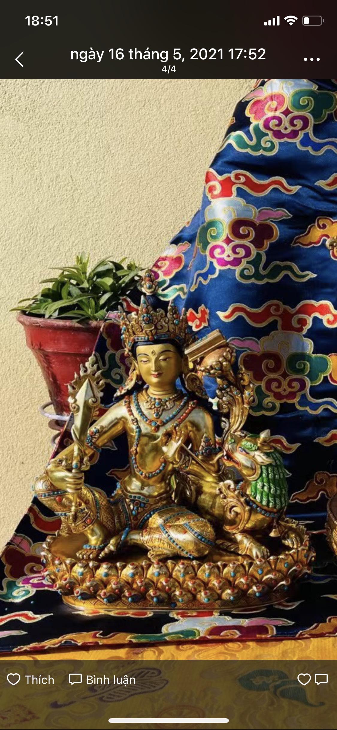 TÔN TƯỢNG VĂN THÙ SƯ LỢI BỒ TÁT 33CM