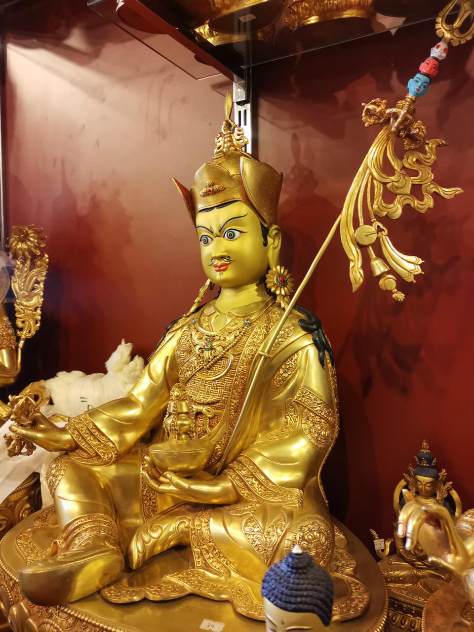 TÔN TƯỢNG ĐỨC LIÊN HOA SANH MẠ VÀNG CAO CẤP72CM