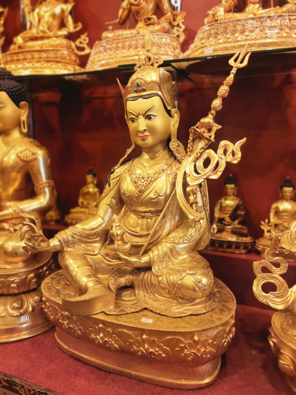 TÔN TƯỢNG ĐỨC LIÊN HOA SANH MẠ VÀNG 71CM