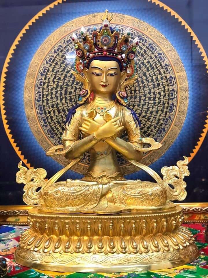 TÔN TƯỢNG ĐỨC PHẬT KIM CƯƠNG TỔNG TRÌ TÂY TẠNG 45-50CM