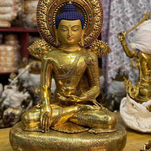 TÔN TƯỢNG ĐỨC THÍCH CA MÂU NI NEPAL CAO CẤP 70CM