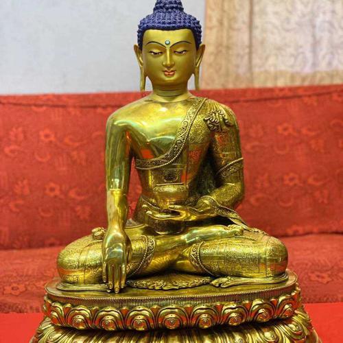 TÔN TƯỢNG ĐỨC PHẬT THÍCH CA MÂU NI NEPAL 70CM