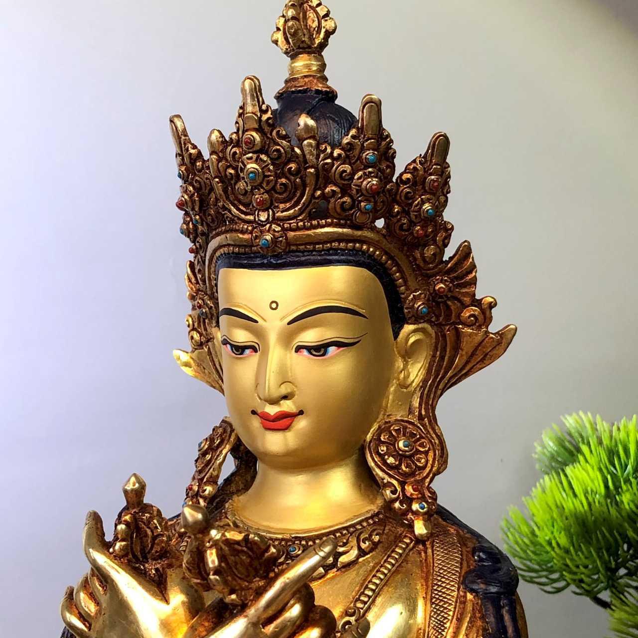 TÔN TƯỢNG ĐỨC PHẬT KIM CƯƠNG TỔNG TRÌ NEPAL 33CM