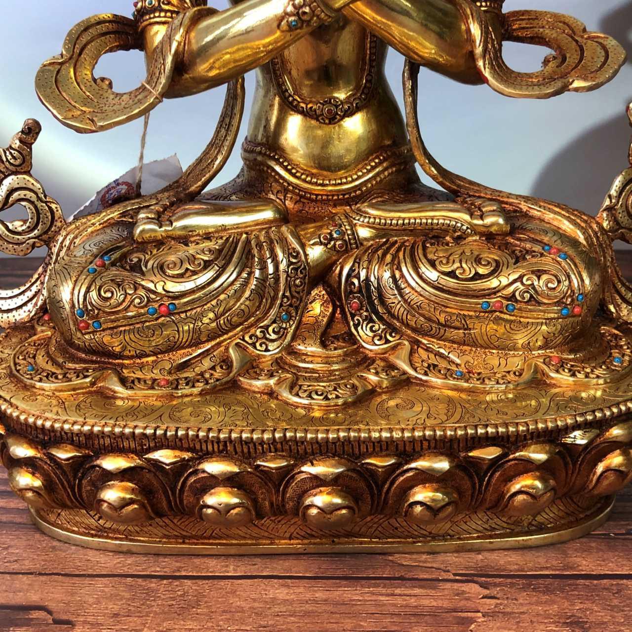TÔN TƯỢNG ĐỨC PHẬT KIM CƯƠNG TỔNG TRÌ NEPAL 33CM