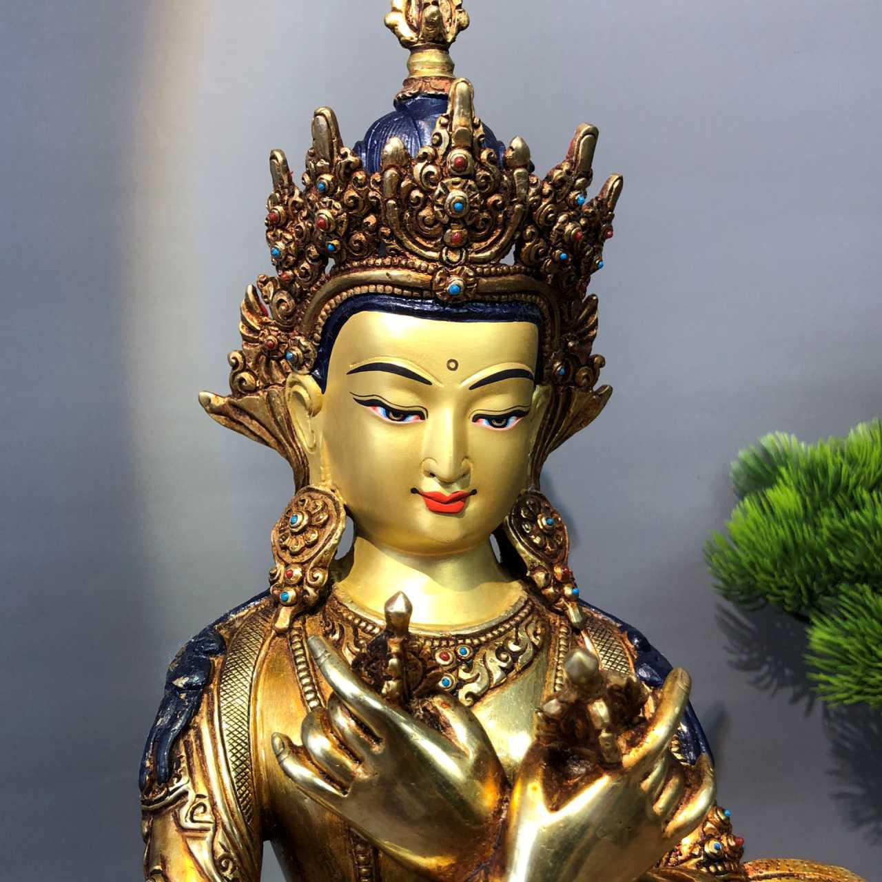 TÔN TƯỢNG ĐỨC PHẬT KIM CƯƠNG TỔNG TRÌ NEPAL 33CM