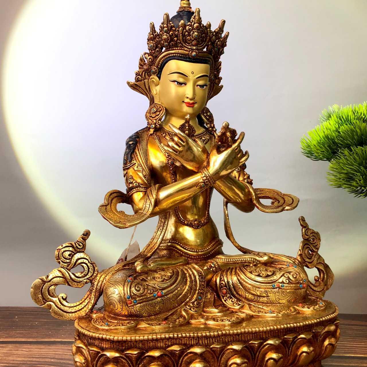 TÔN TƯỢNG ĐỨC PHẬT KIM CƯƠNG TỔNG TRÌ NEPAL 33CM