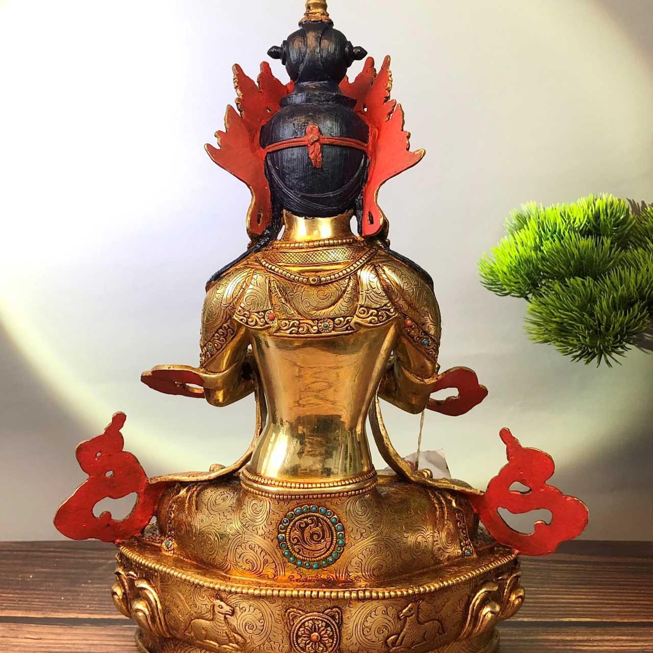 TÔN TƯỢNG ĐỨC PHẬT KIM CƯƠNG TỔNG TRÌ NEPAL 33CM