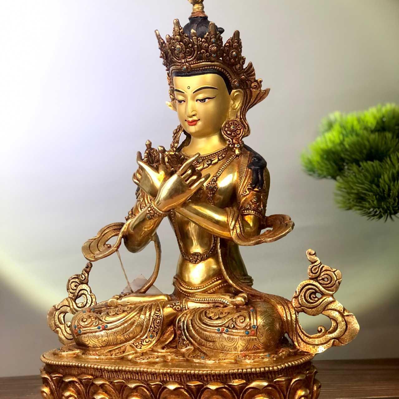 TÔN TƯỢNG ĐỨC PHẬT KIM CƯƠNG TỔNG TRÌ NEPAL 33CM