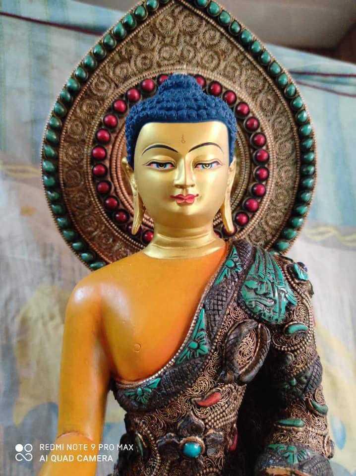 TÔN TƯỢNG THÍCH CA MÂU NI NEPAL CAO CẤP - 47CM