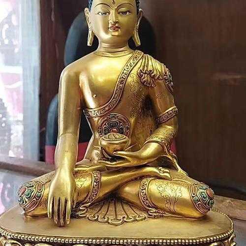 TÔN TƯỢNG THÍCH CA MÂU NI CAO CẤP NEPAL 26CM