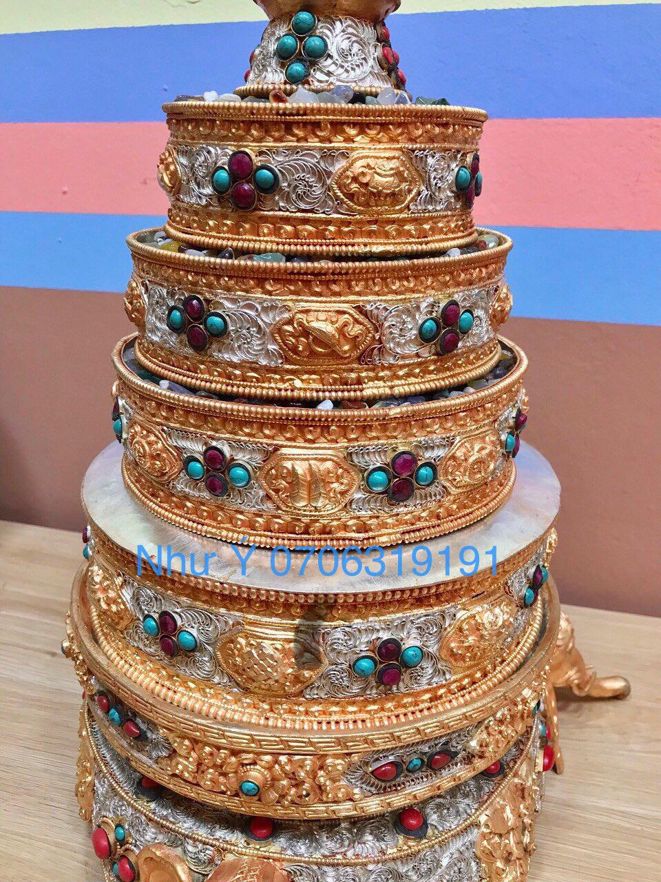 THÁP MANDALA TRÒN NEPAL ĐẦU VOI