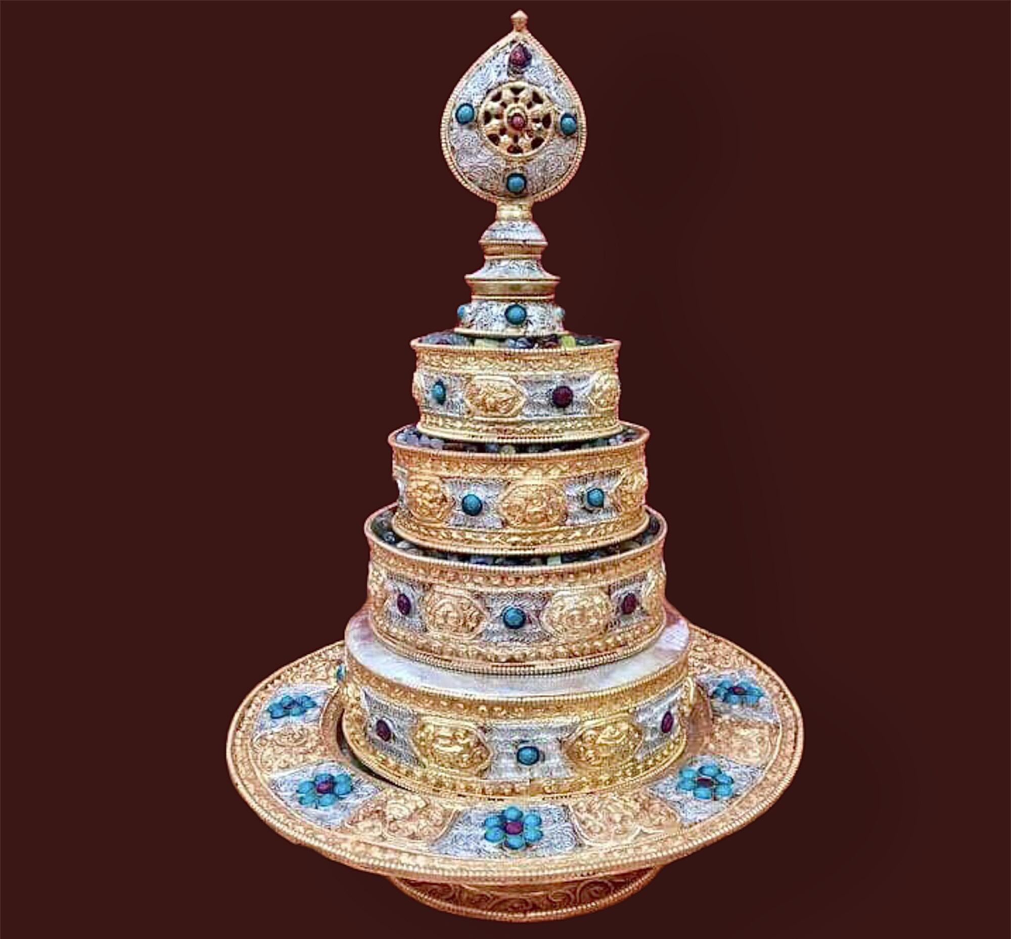 THÁP MANDALA NEPAL NẠM BẠC CẨN ĐÁ