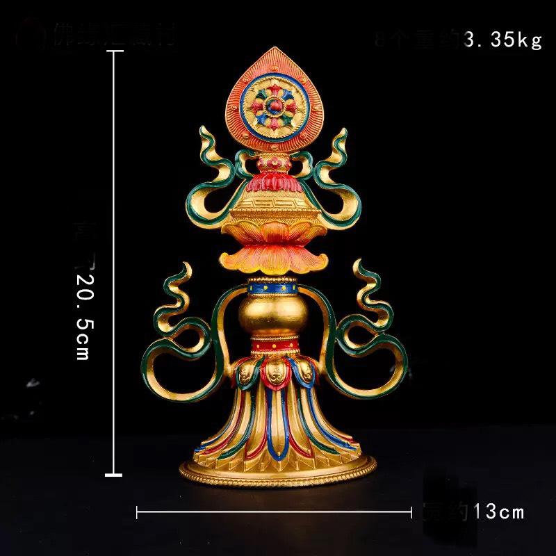 BỘ THẤT BẢO LUÂN VƯƠNG ĐỒNG VẼ MÀU 20CM