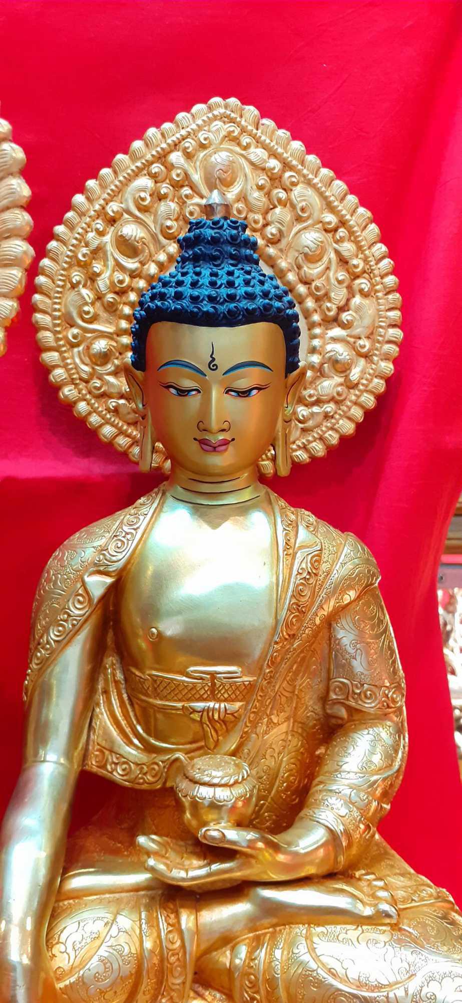 TÔN TƯỢNG THÍCH CA MÂU NI NEPAL 34CM